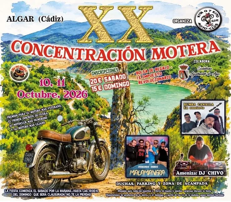 XX Concentración Motera de Algar 2026
